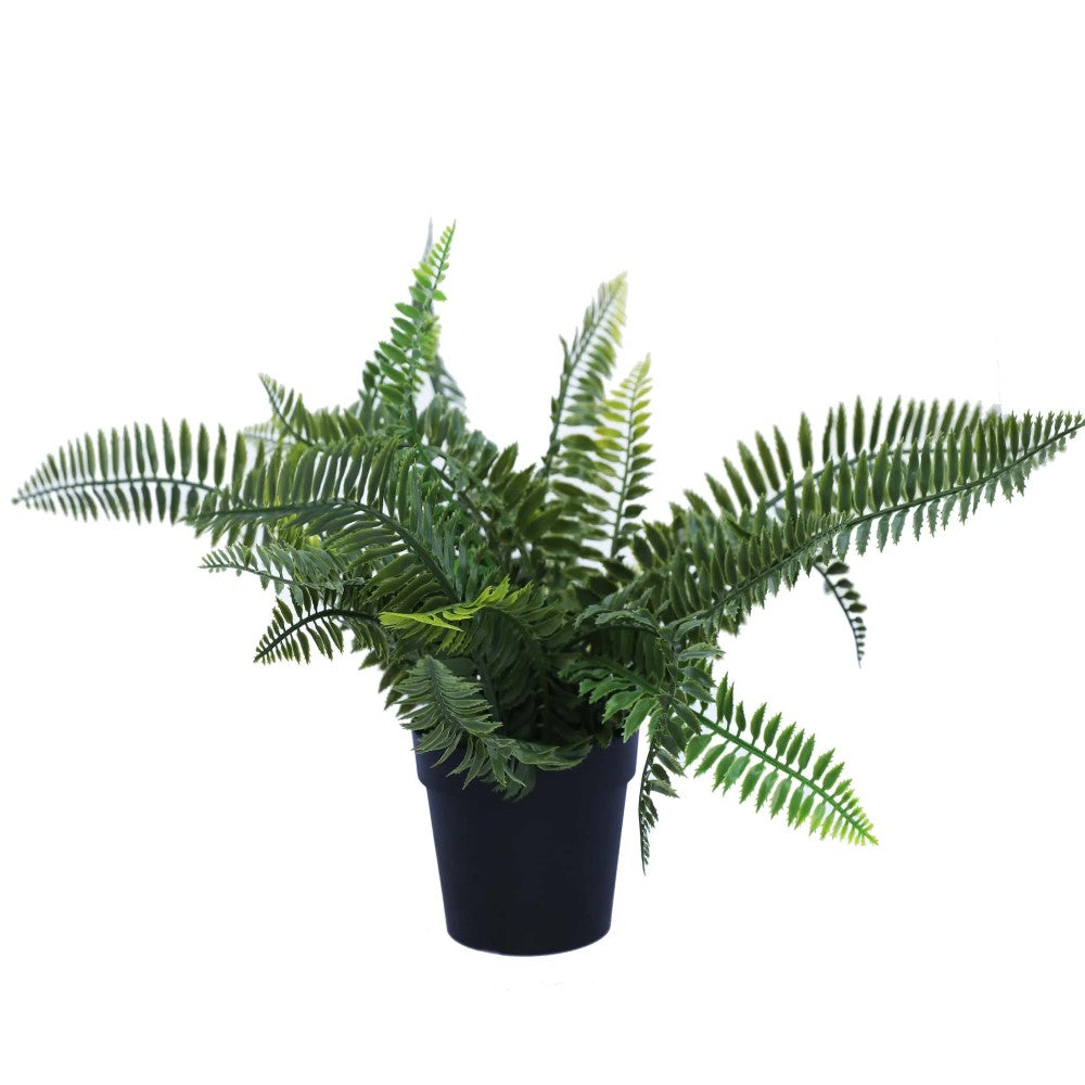 Artificial UV Resistant Dark Green Fern Plant 20cms