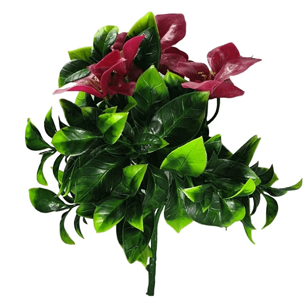 Artificial UV Resistant Flowering Purple Lilac Stem 30cms