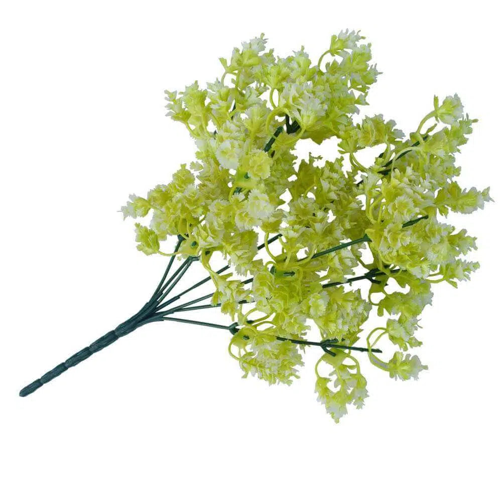 Artificial UV Resistant White Snowball Stem 32cms