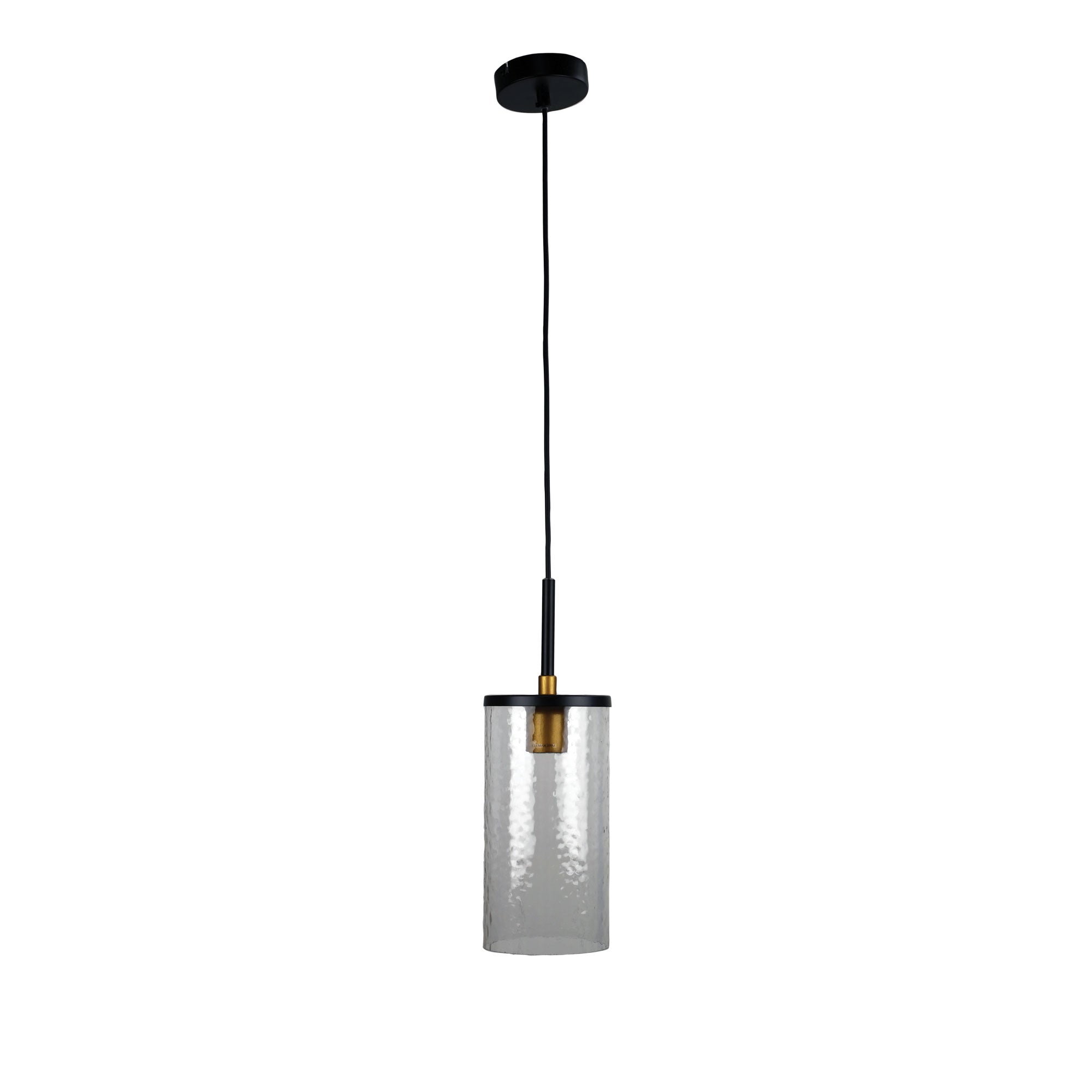 Artisan Aged Brass Single Glass Pendant Lamp