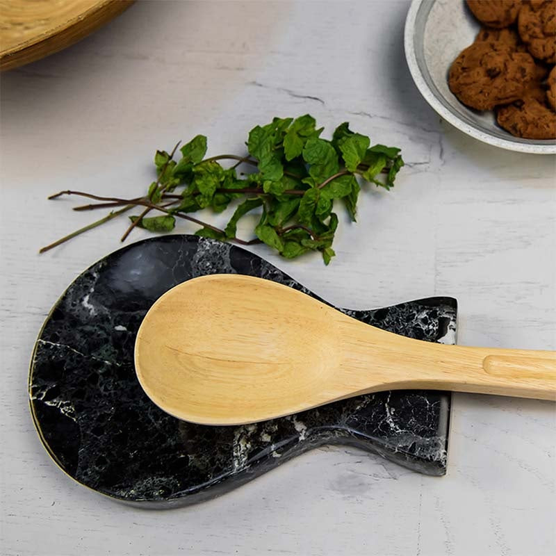 Artisan Handmade Marble Spoon Rest (Available in 2 Colors)