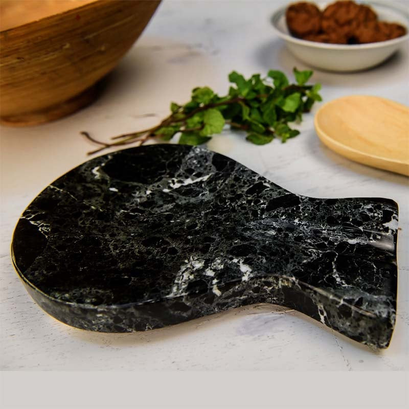 Artisan Handmade Marble Spoon Rest (Available in 2 Colors)