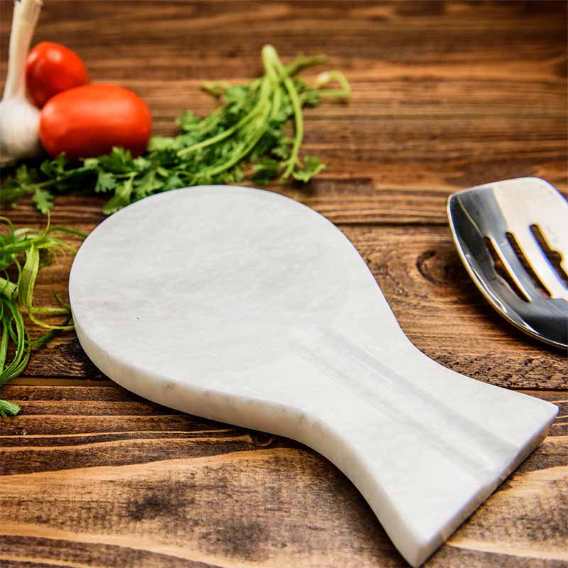 Artisan Handmade Marble Spoon Rest (Available in 2 Colors)