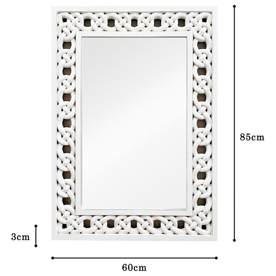 Artisanal Braid Wall Mirror 85cms