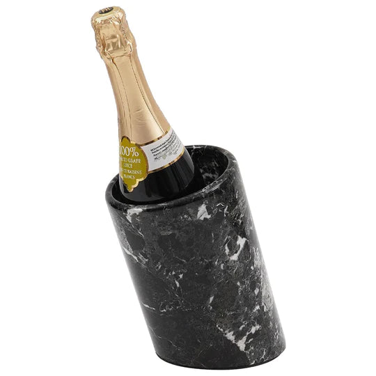 Artisanal Marble Fancy Wine Chiller - Black