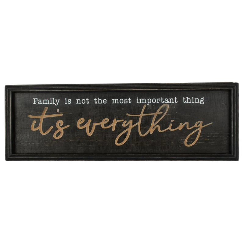 Artisanal 'Family is Everything' Wall Decor 60cms
