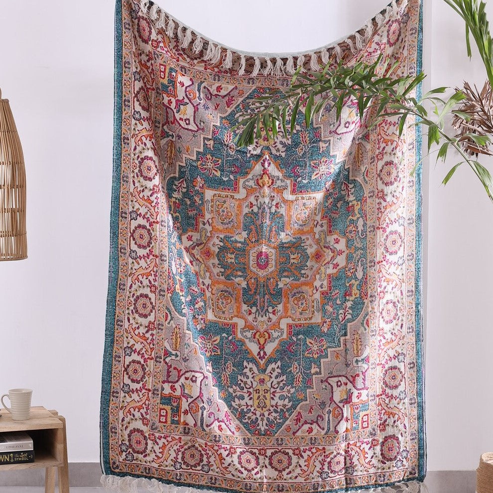 Artistic Rustic Look Designer Cotton Throw