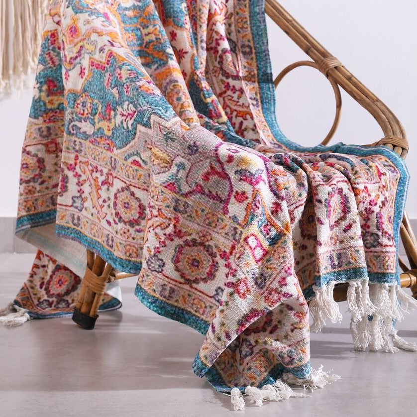 Artistic Rustic Look Designer Cotton Throw