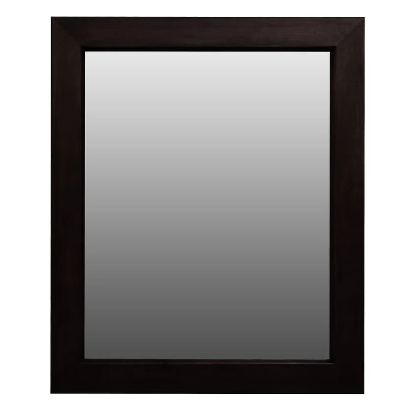 Ascot Handcrafted Timber Framed Mirror - Chocolate