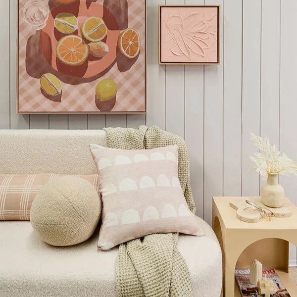 Athena Square Linen Cushion - 50x50cms