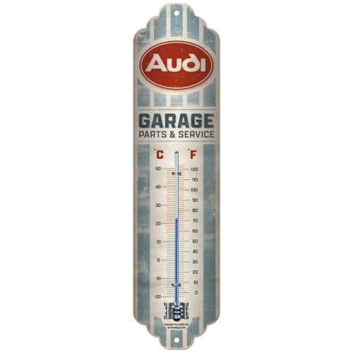 Audi Garage Nostalgic-Art Thermometer - Grey