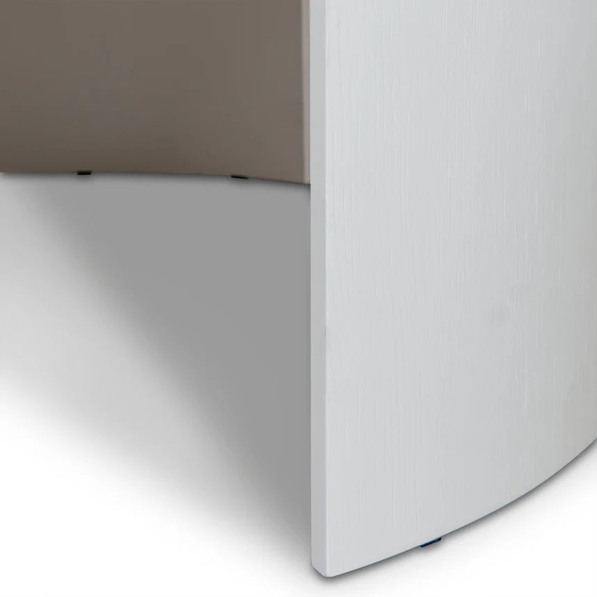 Aurora Wooden Round Coffee Table - White