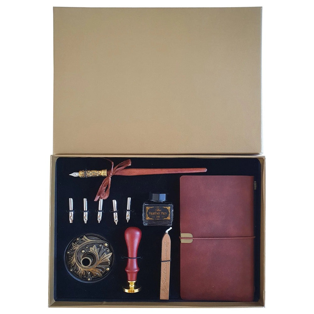 Author's Journal Calligraphy Pen & Seal Set
