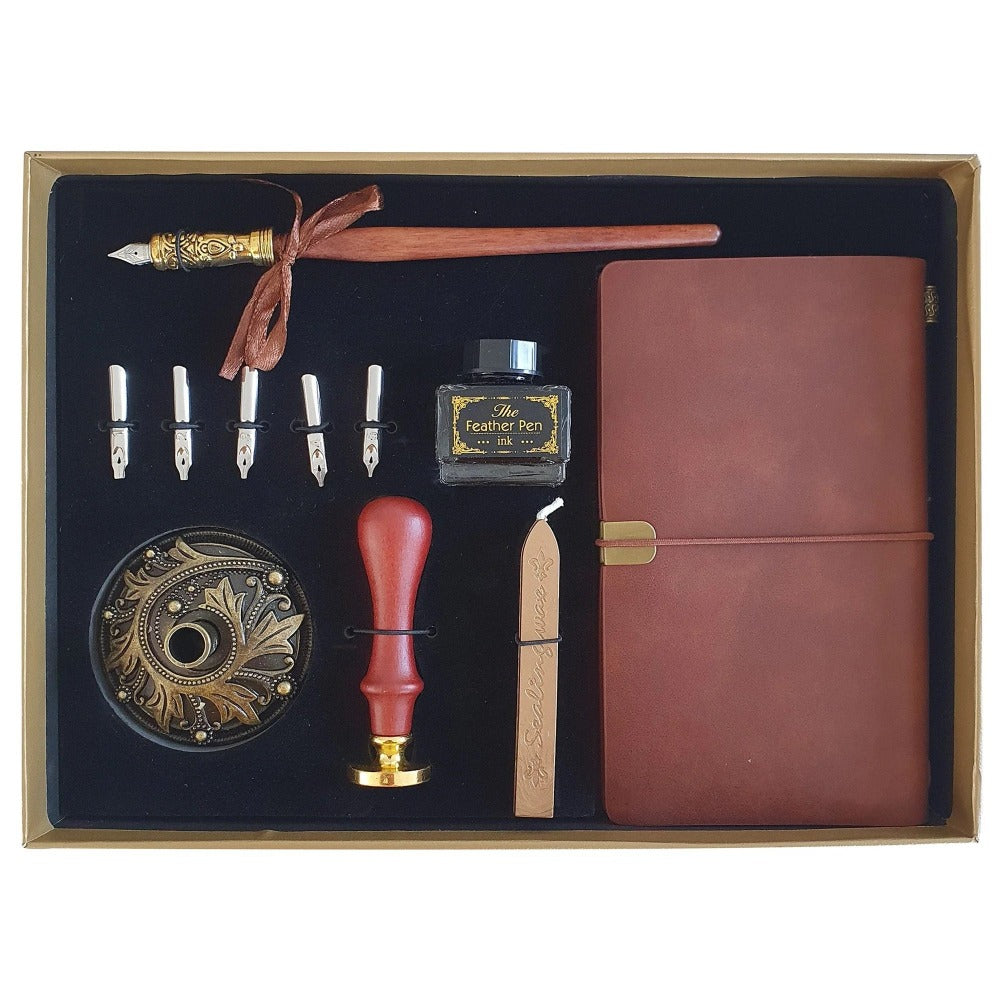 Author's Journal Calligraphy Pen & Seal Set