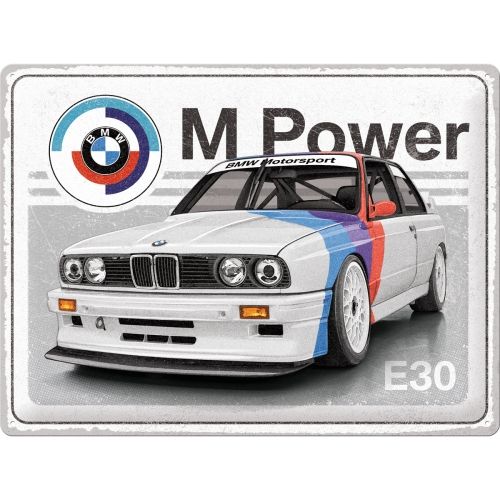 BMW Motorsport M Power E30- Sign Board 30 x40cm