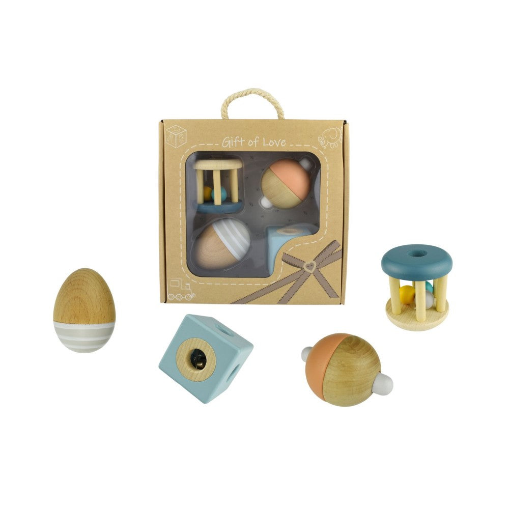 4 Pcs Infants Wooden Music Toys Gift Pack