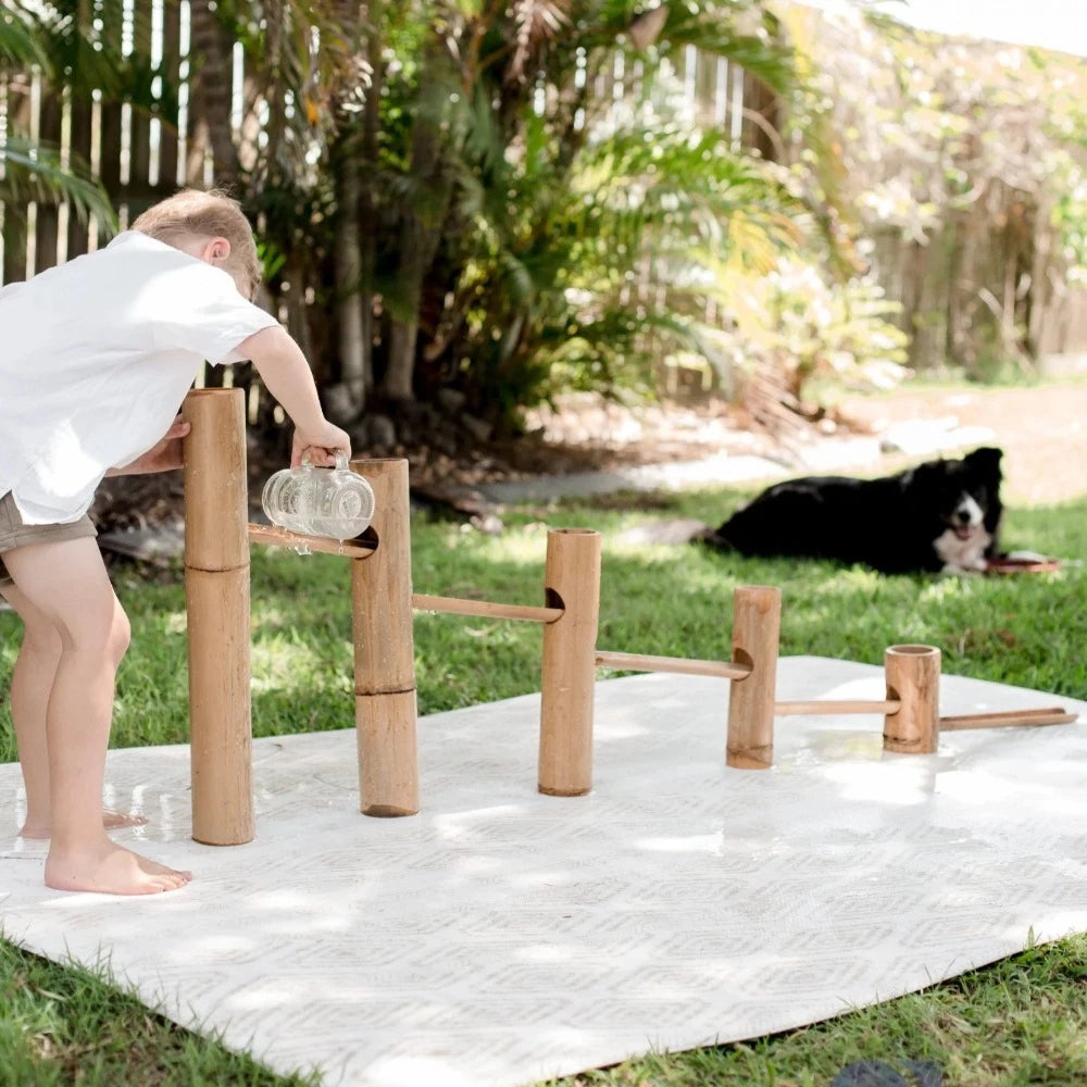 Bamboo Roll Ball Track Activity Set