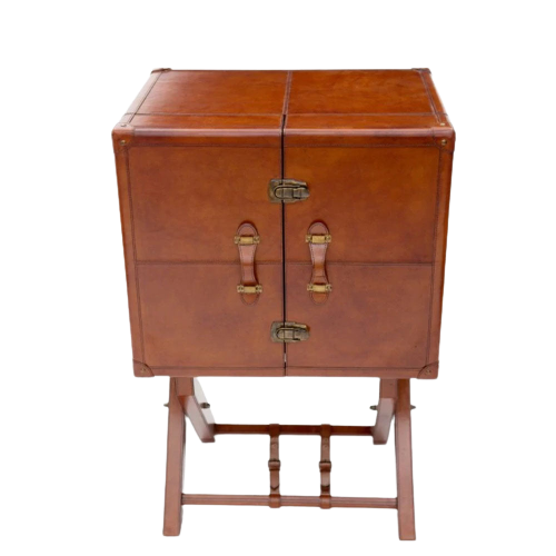 Exquisite Leather Bar Cabinet (Available In 2 colors)