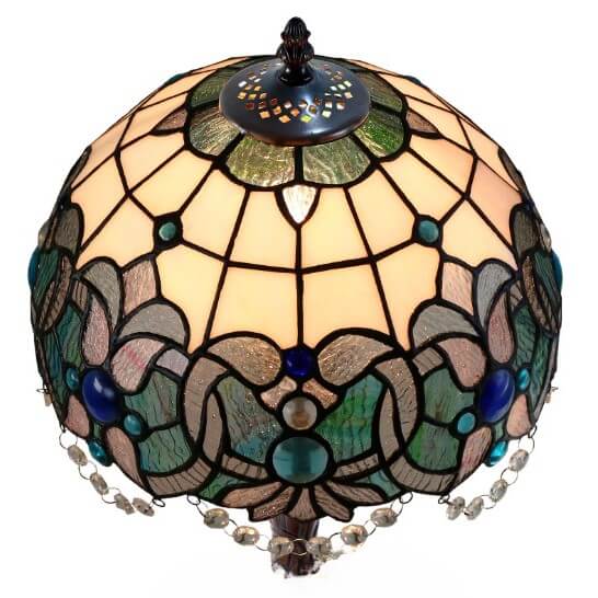 Beaded Ornament Tiffany Stained Glass Floor Lamp