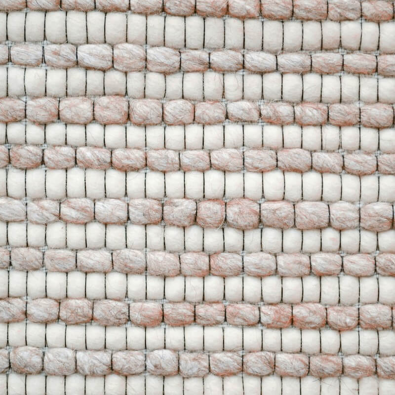 Beads Pattern Handmade Woollen Rug - Beige (Available in 4 Sizes)