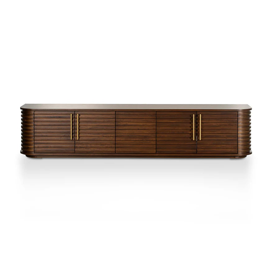 Beautiful TV Entertainment Unit - Walnut 230cms