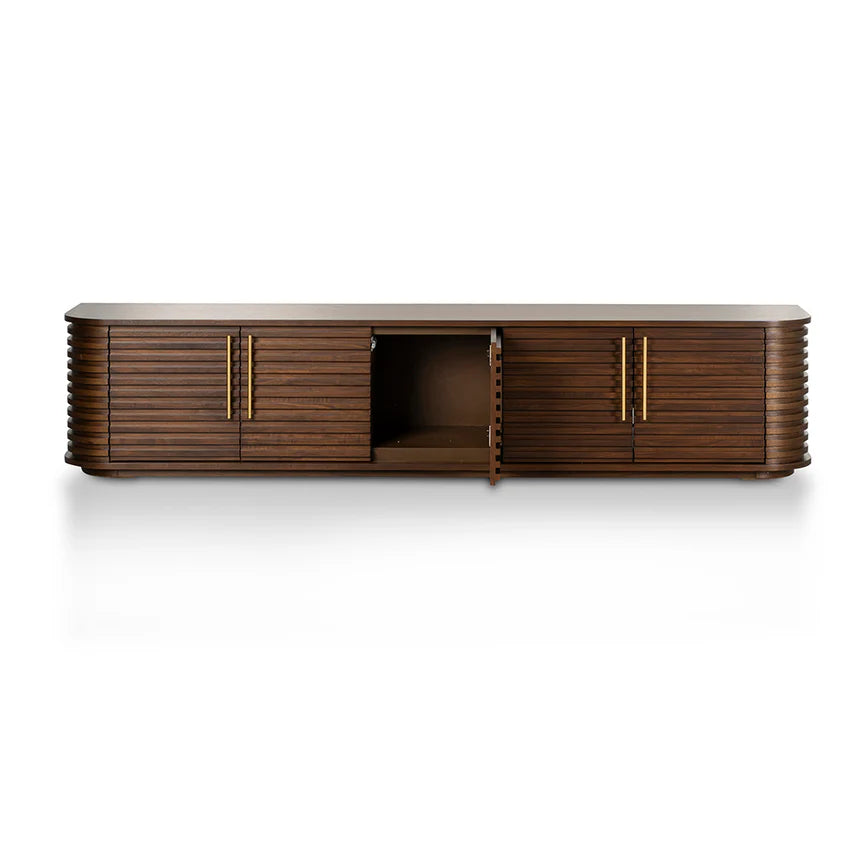 Beautiful TV Entertainment Unit - Walnut 230cms