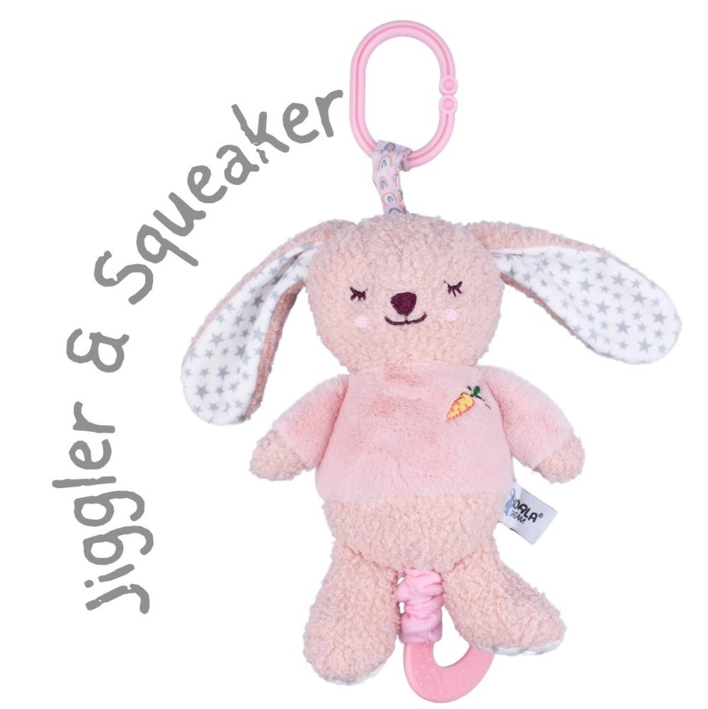 Berry Bunny Jiggler Snuggle Buddy Playtime Delight