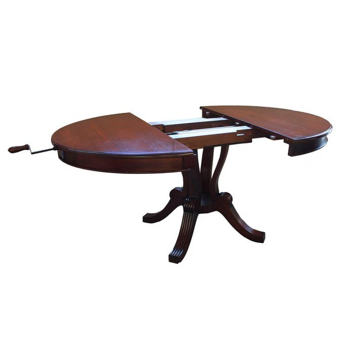 Bespoke Antique Extending Dining Table - Rose Mahogany