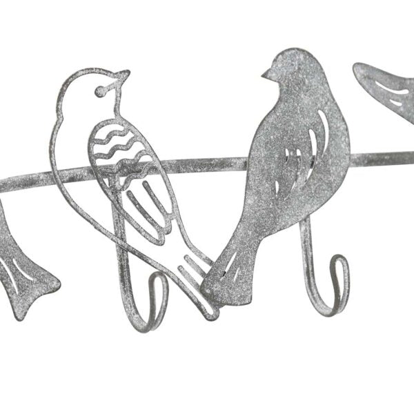 Bird Family 5-Hook Wire Wall Hanging