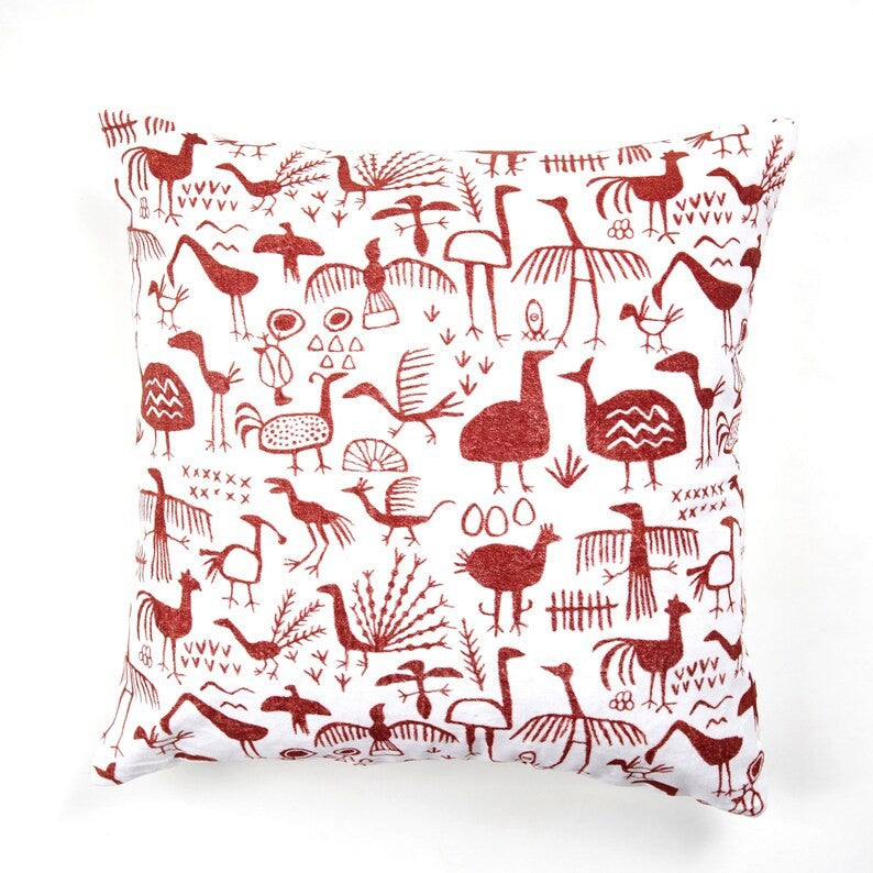 Birds Symphony Cotton Cushion Cover 50 x 50cms