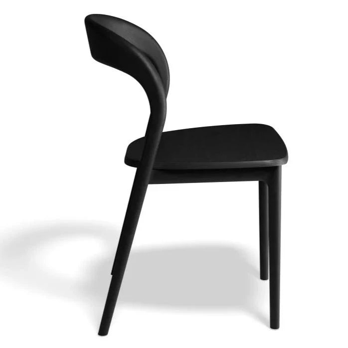Black Beauty Armchair - Black Stained Ash