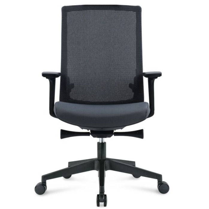 Black Mesh Upholstered Office Chair