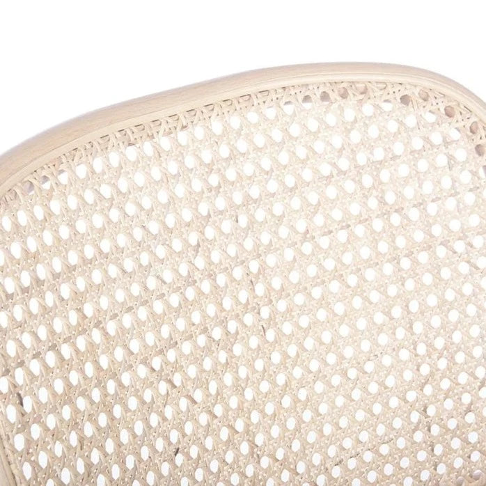 Black Padded Seat Natural Back High Stool (Available in 2 Sizes)