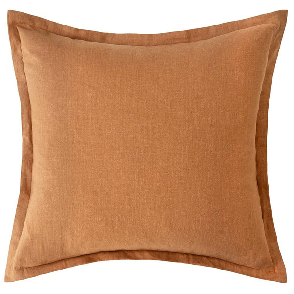Blair Linen Cushion - Clay Brown - 60X60cms