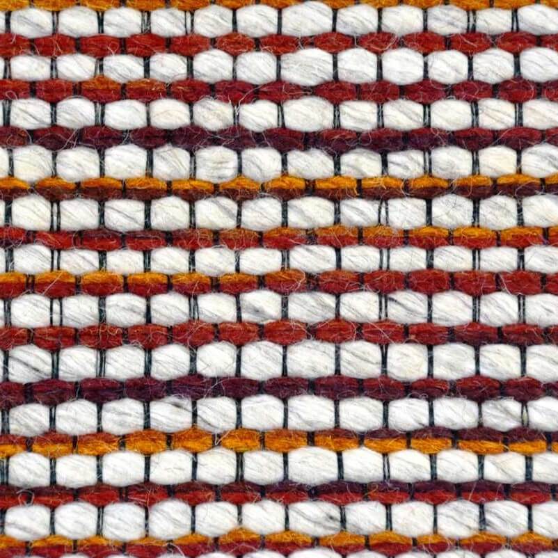 Blissful Soft Feel Woolen Rug - Red Beige (Available in 3 Sizes)