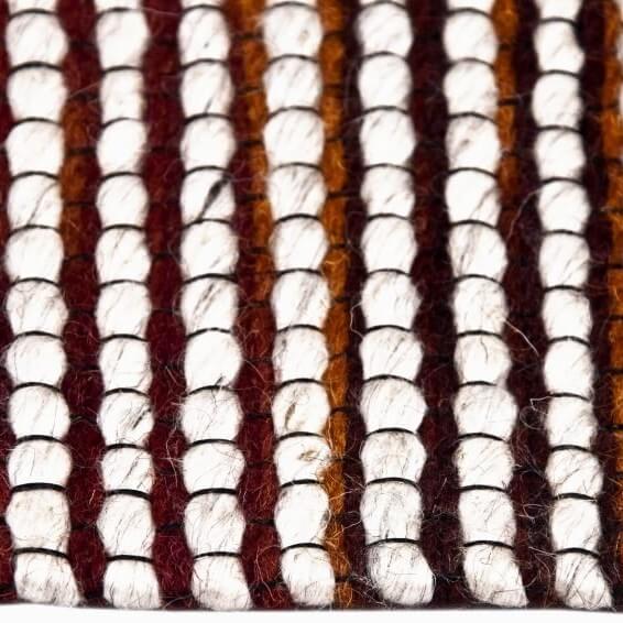 Blissful Soft Feel Woolen Rug - Red Beige (Available in 3 Sizes)