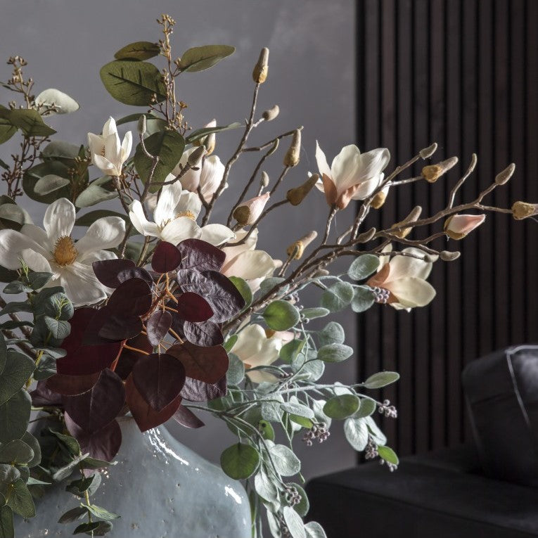 Artificial Cascade Magnolia Spray with Magic Blooms