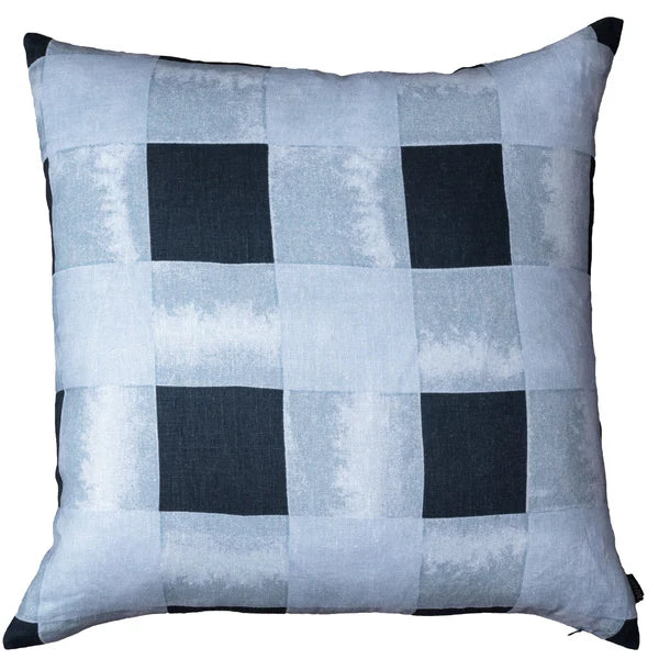 Blue Jeans Linen Cushion with Feather Insert - 60x60cms