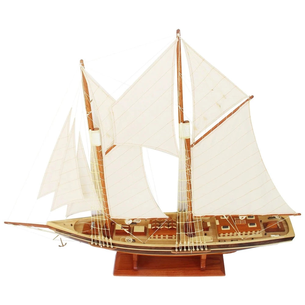 Bluenose II 70cms Long Handmade Model Ship