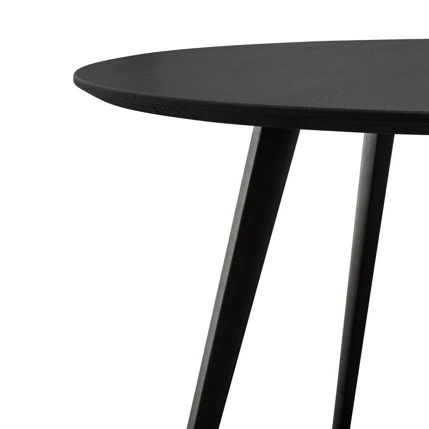 Bohemian Bamboo Dining Table 120cms - Black