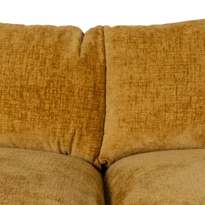 Bold Comfort 3-Seater Fabric Sofa - Ochre
