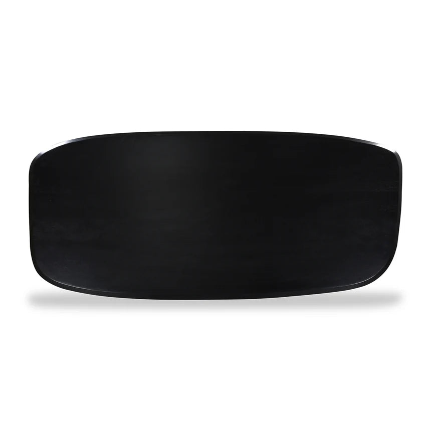 Bold Elegance Full Black Dining Table - 220cms