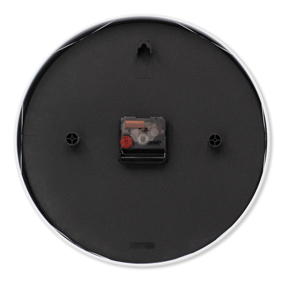 Quiet Precision Elsa Black Silent Wall Clock - 40cms