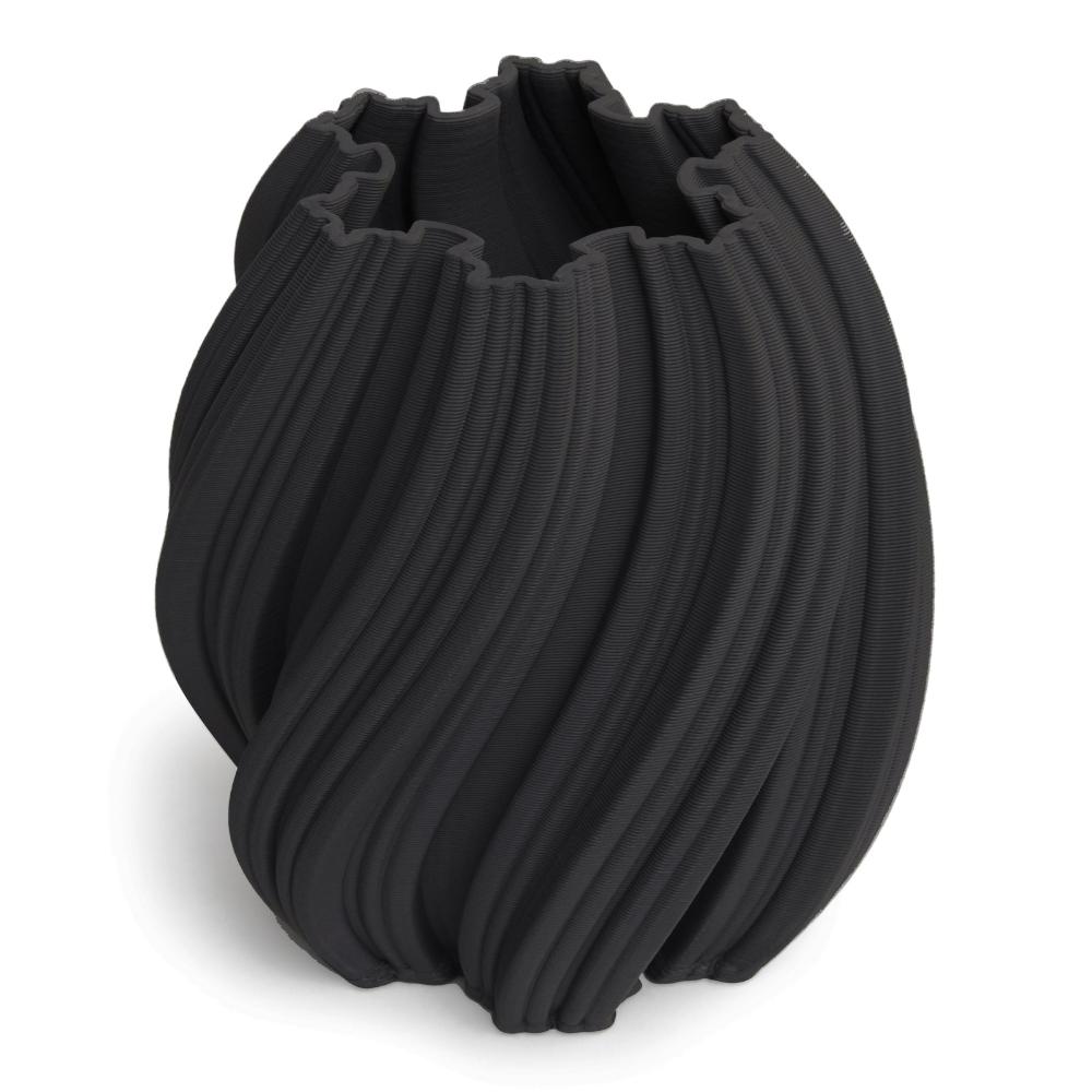 Bold & Beautiful Emma Black Vase - Black - 21cms