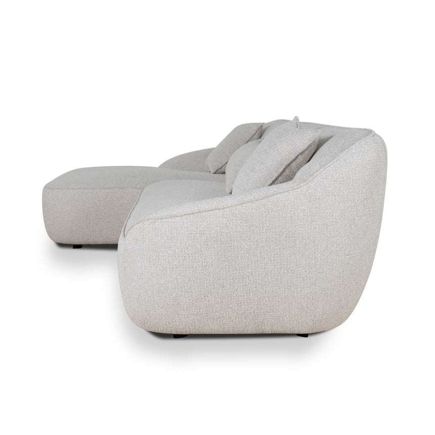 Bold & Beautiful Left Chaise Sofa - Coral Beige