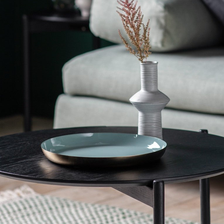 2 Pcs Bold and Beautiful Aluminum Trays - Mint/Gold