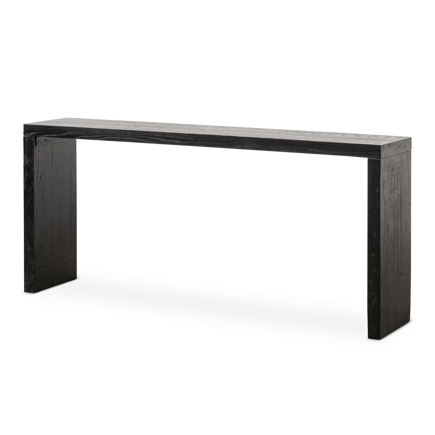 Bold and Beautiful Reclaimed Console Table - Black