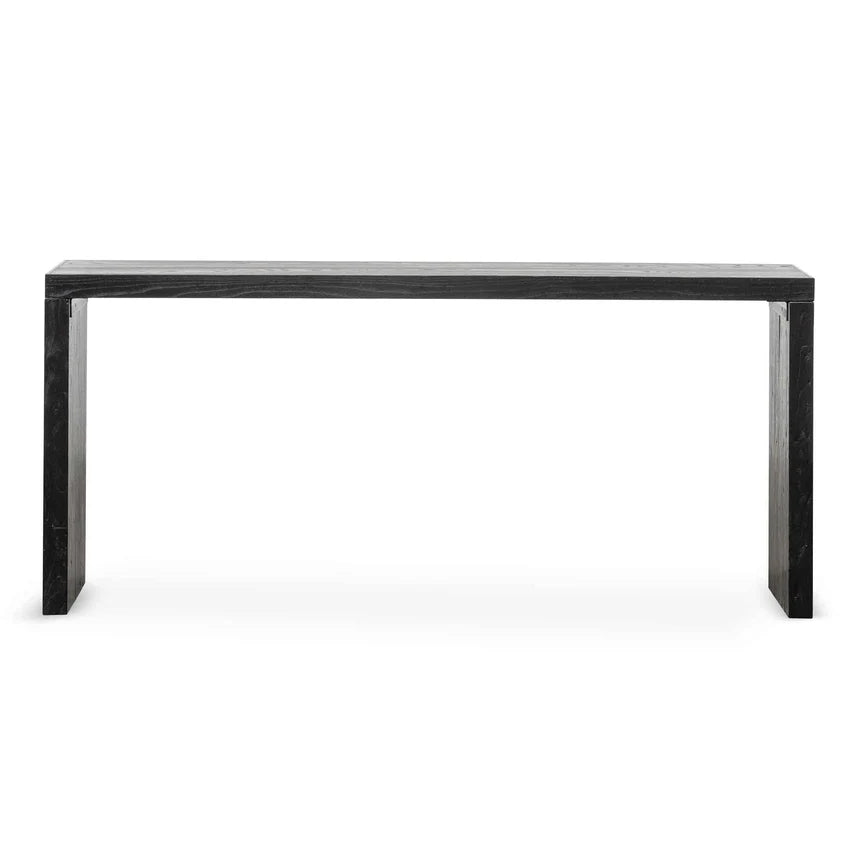 Bold and Beautiful Reclaimed Console Table - Black