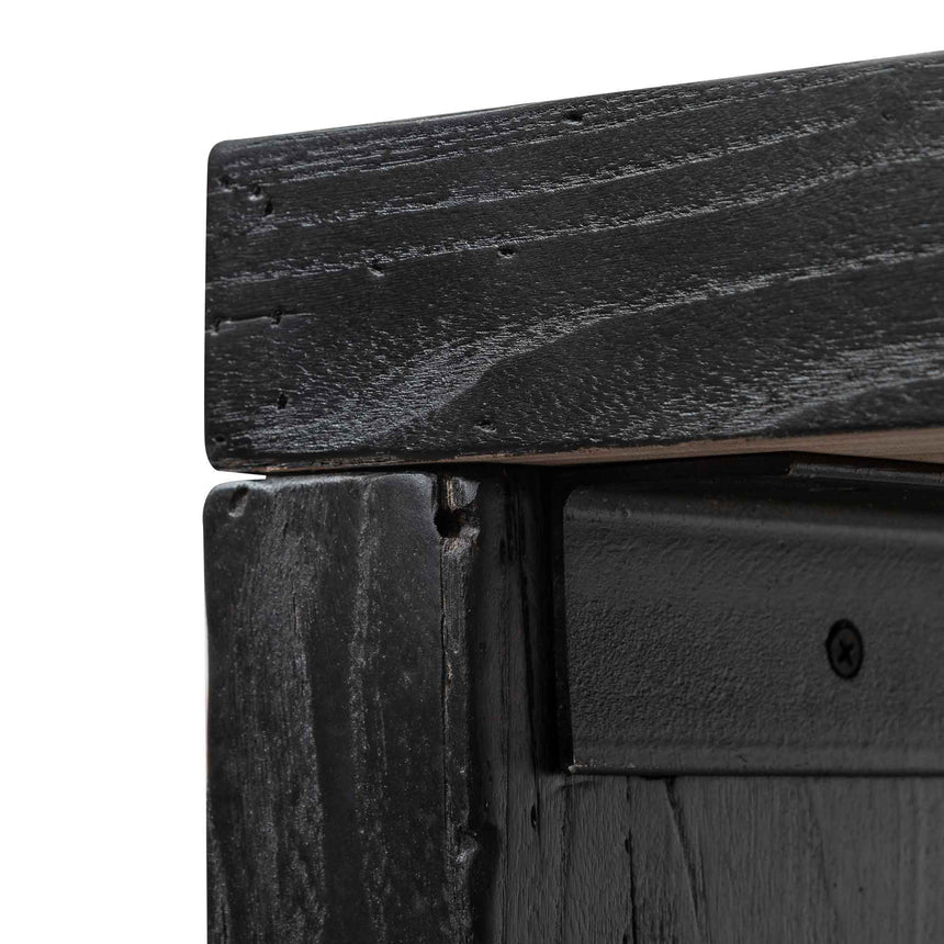 Bold and Beautiful Reclaimed Console Table - Black