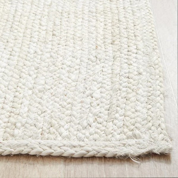 Bondi White Hand-Braided Jute Runners - 400 x 80cms